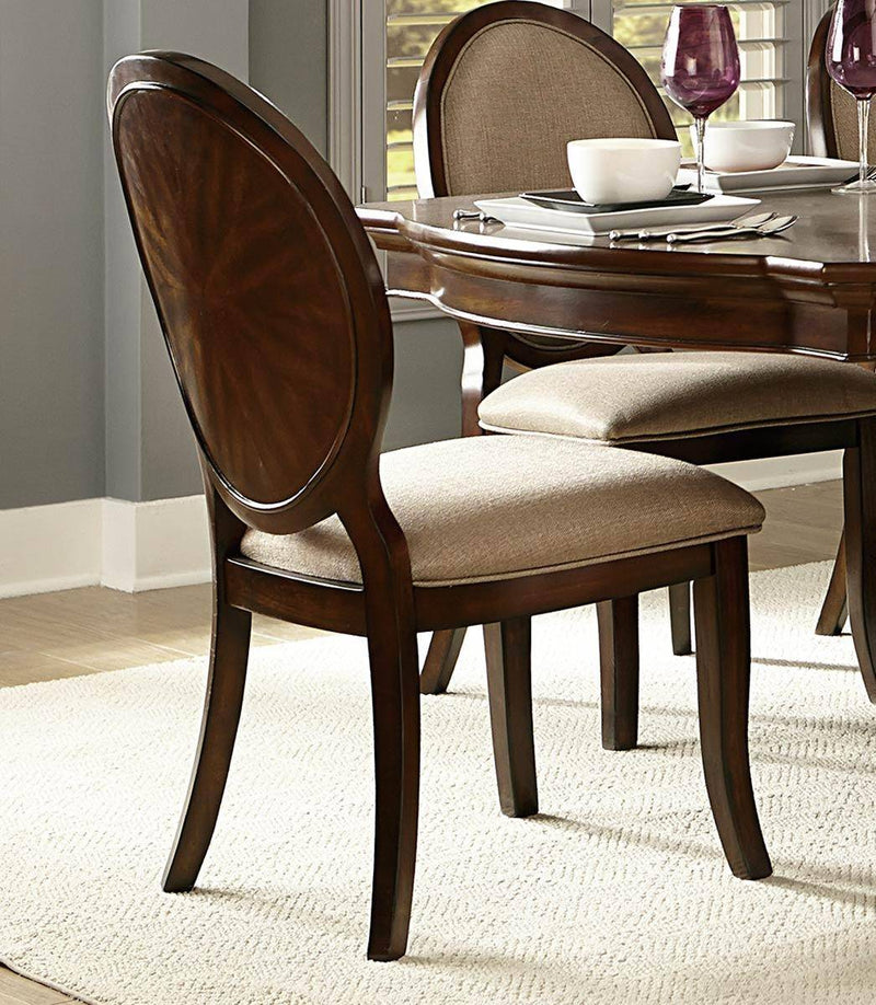 Dark cherry dining chairs