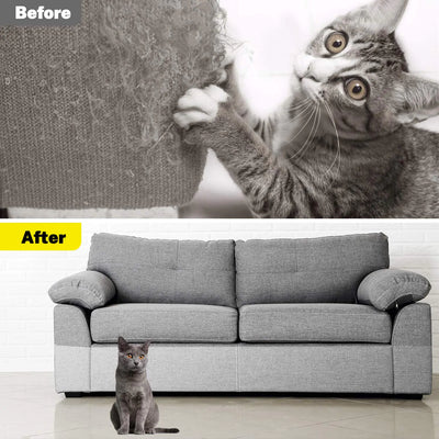 Cat Furniture Protector  before and after