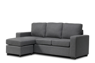Grey Fabric Reversible Sectional