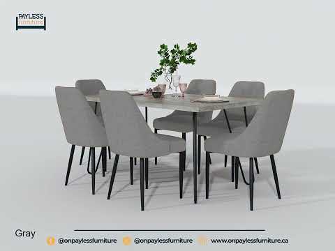 Grey Keene Dining Collection 7 Piece Set