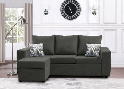 Canadian Made Sectional with Reversible Chaise | 17 Color Options