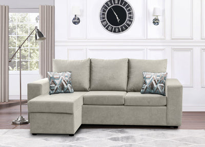 Canadian Made Sectional with Reversible Chaise | 17 Color Options