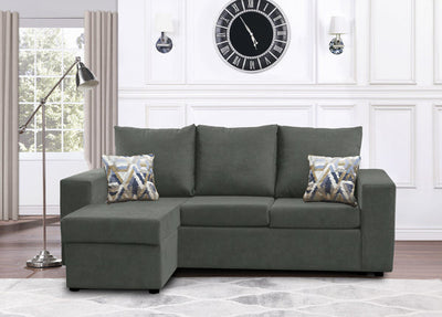 Canadian Made Sectional with Reversible Chaise | 17 Color Options