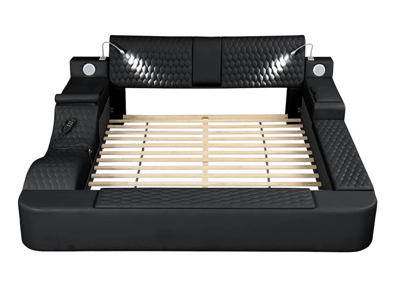 Zoya Smart Multi-Functional Black Bed