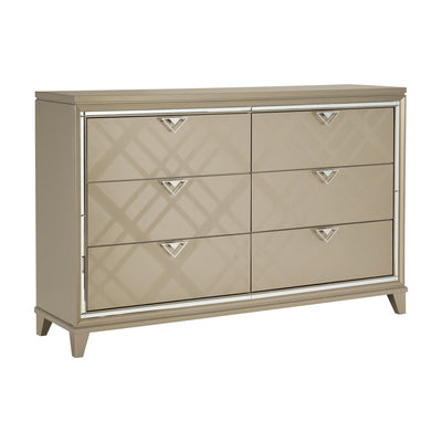 Affordable furniture in Canada: 1522-5WF Dresser with Hidden Jewelry Drawers-10