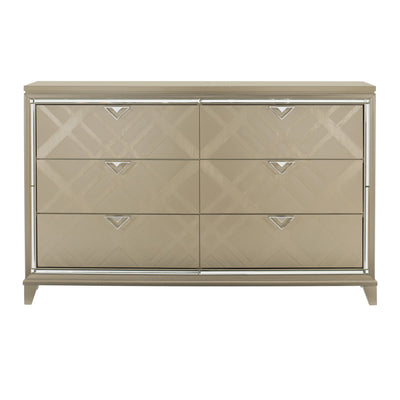 Affordable furniture in Canada: 1522-5WF Dresser with Hidden Jewelry Drawers-9