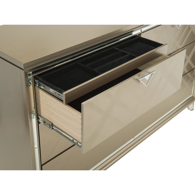 Affordable furniture in Canada: 1522-5WF Dresser with Hidden Jewelry Drawers-5