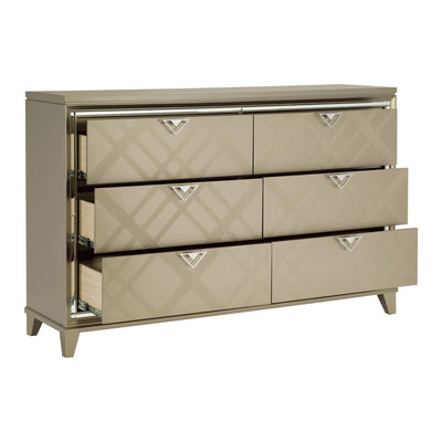 Affordable furniture in Canada: 1522-5WF Dresser with Hidden Jewelry Drawers-11