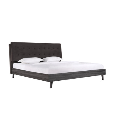 Best-Deal-1962DGK-King-Bed-with-Upholstered-Headboard-Dark-Grey-9