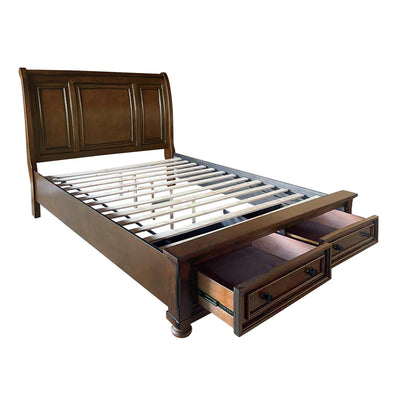 Affordable furniture in Canada: 2159K-1EK* Eastern King Sleigh Platform Bed with Footboard Storage-8