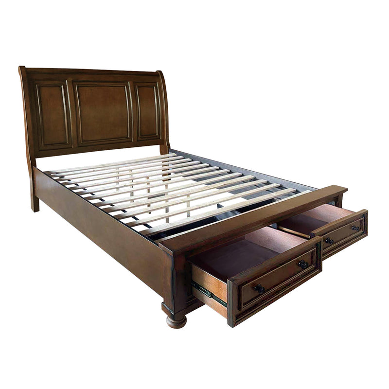 Affordable furniture in Canada: 2159K-1EK* Eastern King Sleigh Platform Bed with Footboard Storage-8