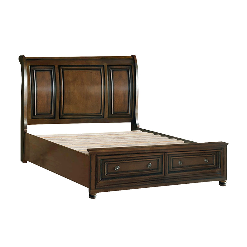 Affordable furniture in Canada: 2159K-1EK* Eastern King Sleigh Platform Bed with Footboard Storage-6