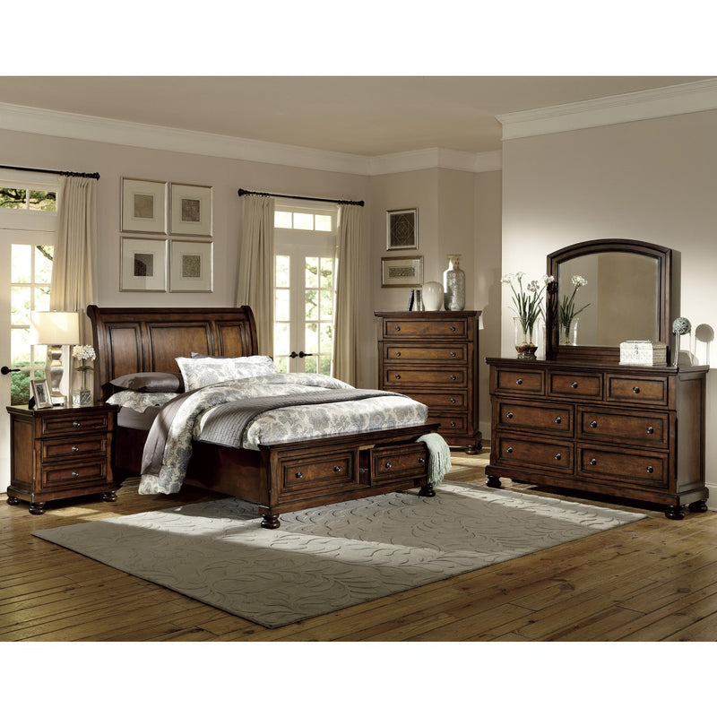 Affordable furniture in Canada: 2159K-1EK* Eastern King Sleigh Platform Bed with Footboard Storage-9