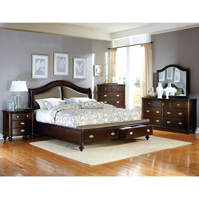 Affordable furniture in Canada: 2615DC-1* Queen Sleigh Platform Bed-7