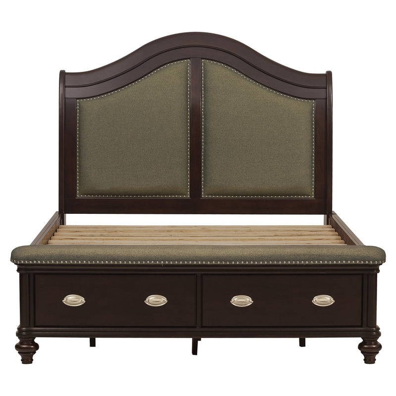 Affordable furniture in Canada: 2615DC-1* Queen Sleigh Platform Bed-12