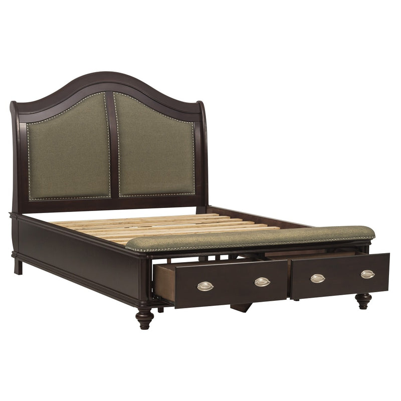 Affordable furniture in Canada: 2615DC-1* Queen Sleigh Platform Bed-5