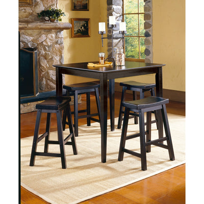 Affordable 5-Piece Black Counter Height Set for Furniture in Canada-5