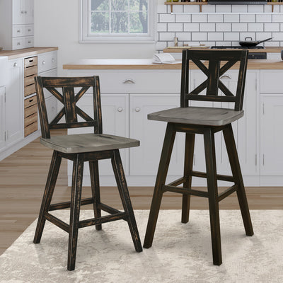 Affordable furniture in Canada: 5602-29BK Swivel Pub Height Chair-6
