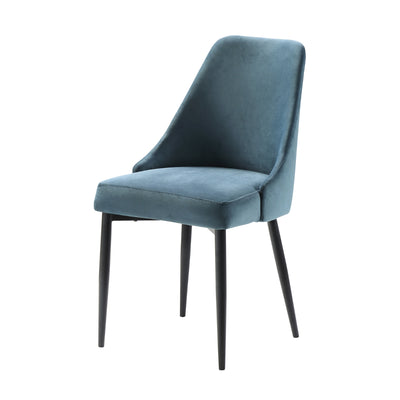 Affordable blue velvet side chair for sale in Canada - 5817MBUS-12