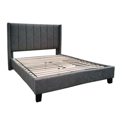 Affordable upholstered bed for sale in Canada - 5831FDG Full Upholstered Platform Bed-10