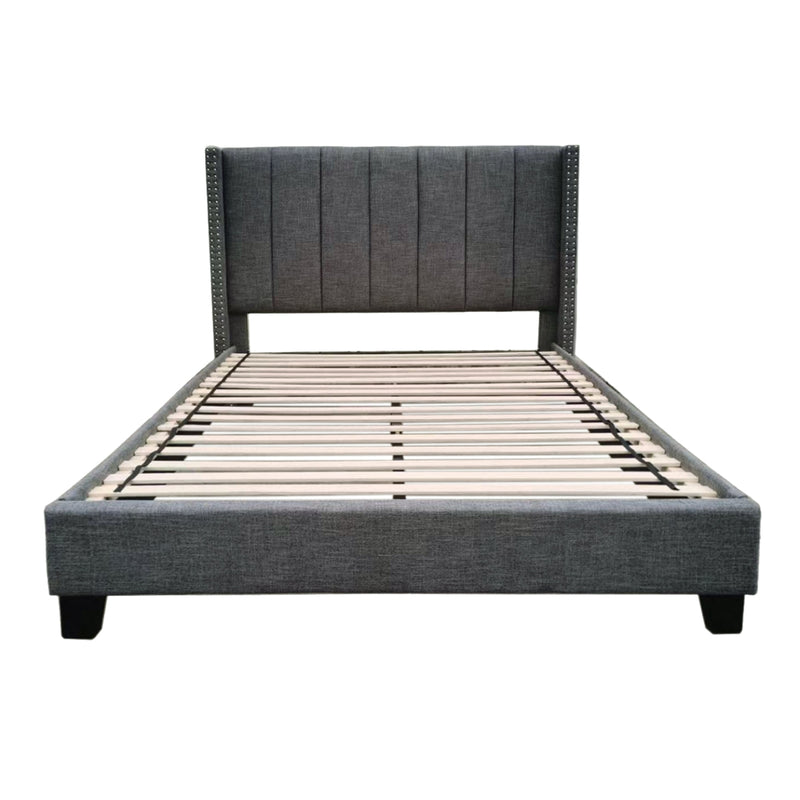 Affordable upholstered bed for sale in Canada - 5831FDG Full Upholstered Platform Bed-9