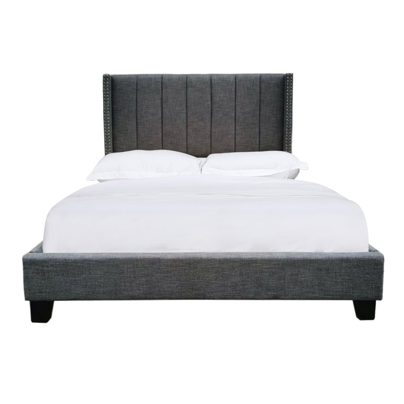 Affordable upholstered bed for sale in Canada - 5831FDG Full Upholstered Platform Bed-7