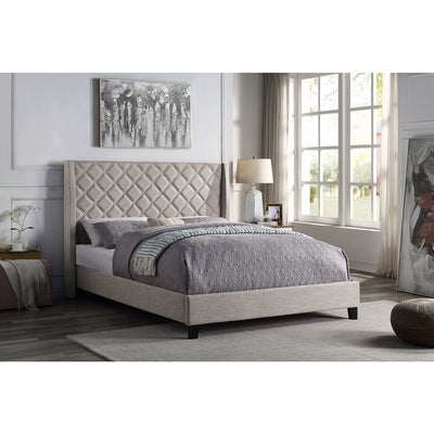 Affordable furniture in Canada: 5832BEQ Queen Upholstered Platform Bed-10