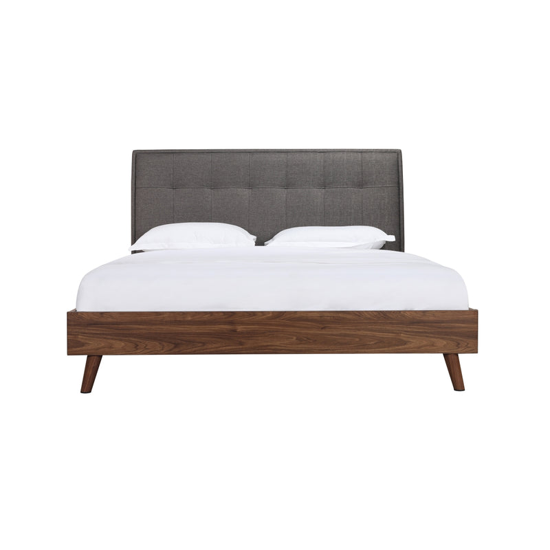 Affordable queen upholstered platform bed in Canada - 5895GYQ model-9