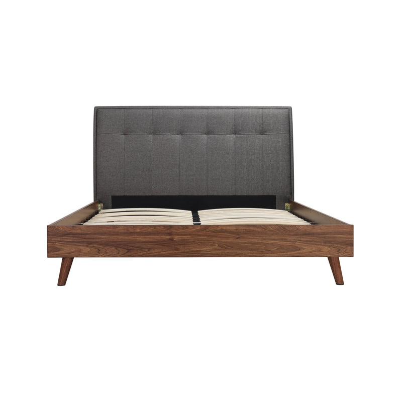 Affordable queen upholstered platform bed in Canada - 5895GYQ model-12