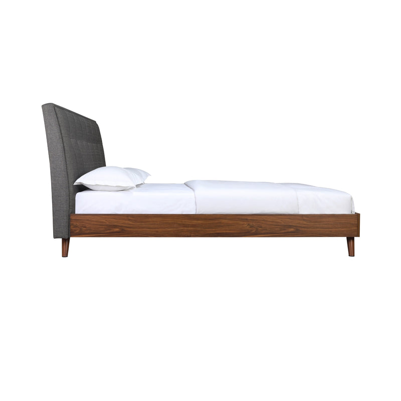 Affordable queen upholstered platform bed in Canada - 5895GYQ model-11
