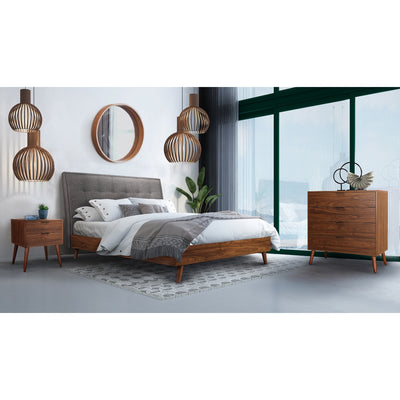 Affordable queen upholstered platform bed in Canada - 5895GYQ model-7