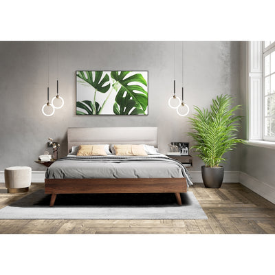 Affordable furniture in Canada: 5897BEQ Queen Upholstered Platform Bed-8