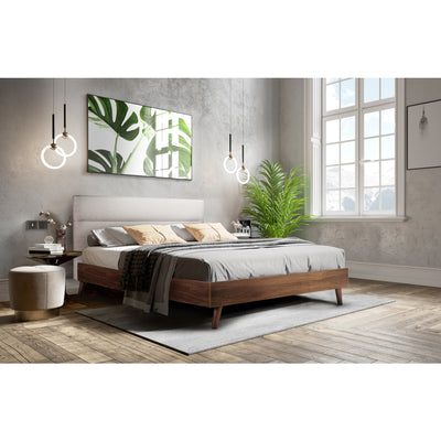 Affordable furniture in Canada: 5897BEQ Queen Upholstered Platform Bed-7