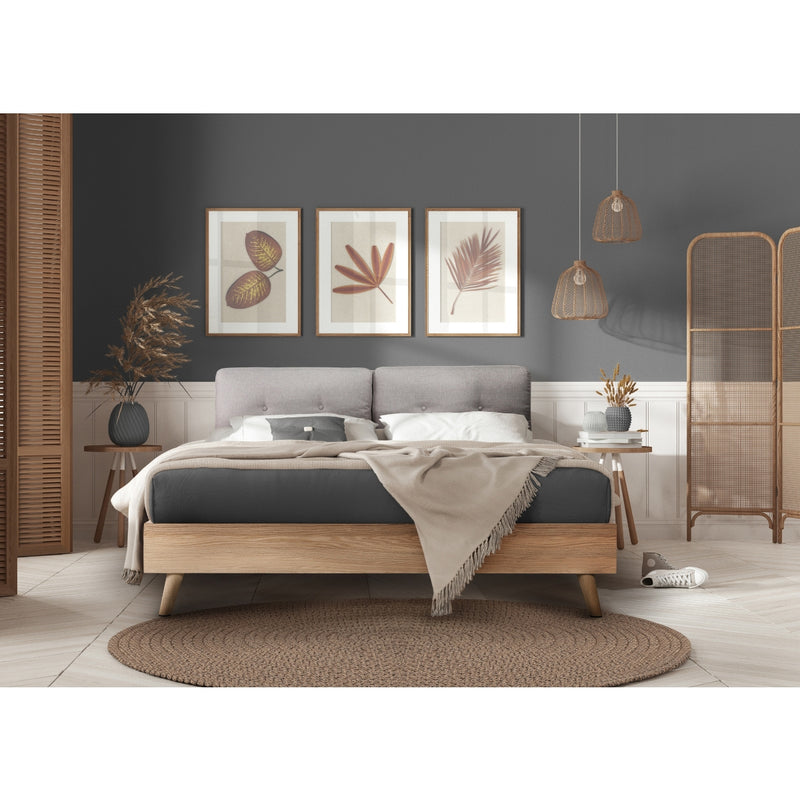 Affordable furniture in Canada: 5899BEQ Queen Upholstered Platform Bed-9