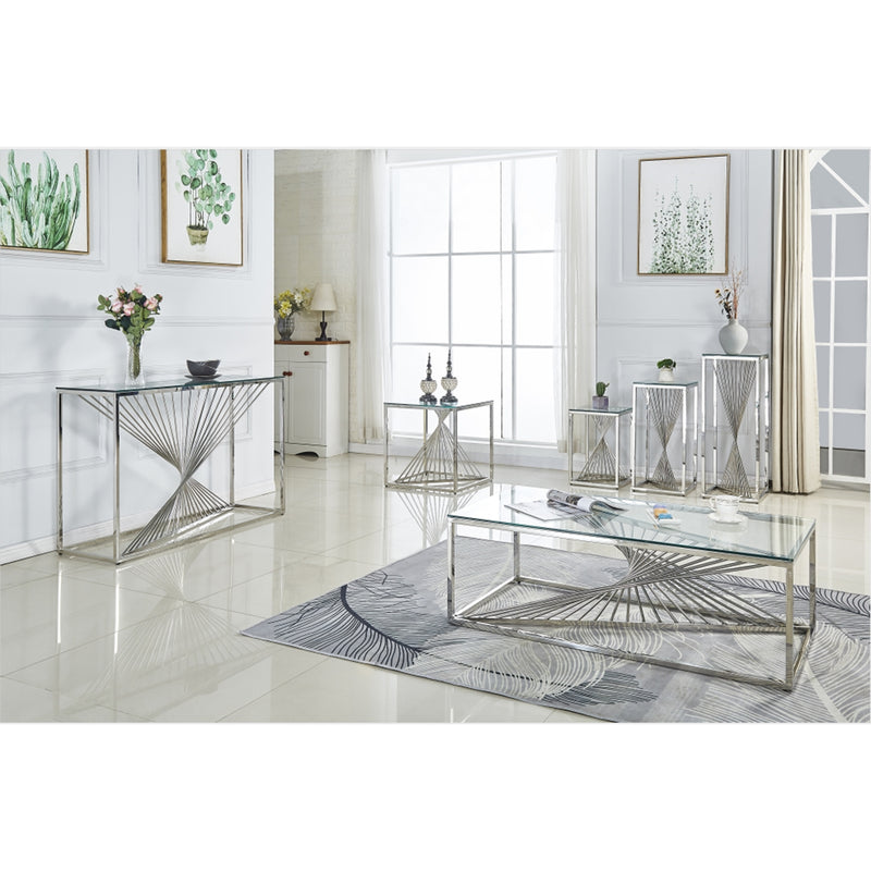 Affordable glass top end table for Canada - 6872-04ET-8