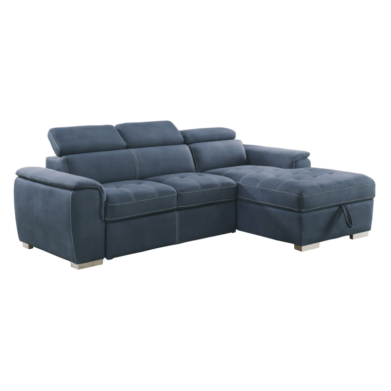 8228BU-2-Piece-Sectional-with-Adjustable-Headrests-Pull-out-Bed-14