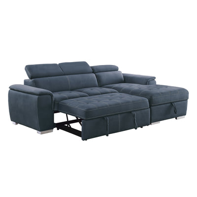 8228BU-2-Piece-Sectional-with-Adjustable-Headrests-Pull-out-Bed-6
