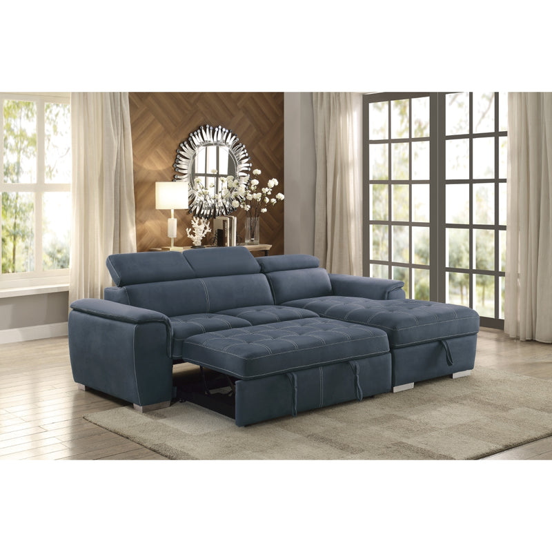 8228BU-2-Piece-Sectional-with-Adjustable-Headrests-Pull-out-Bed-11
