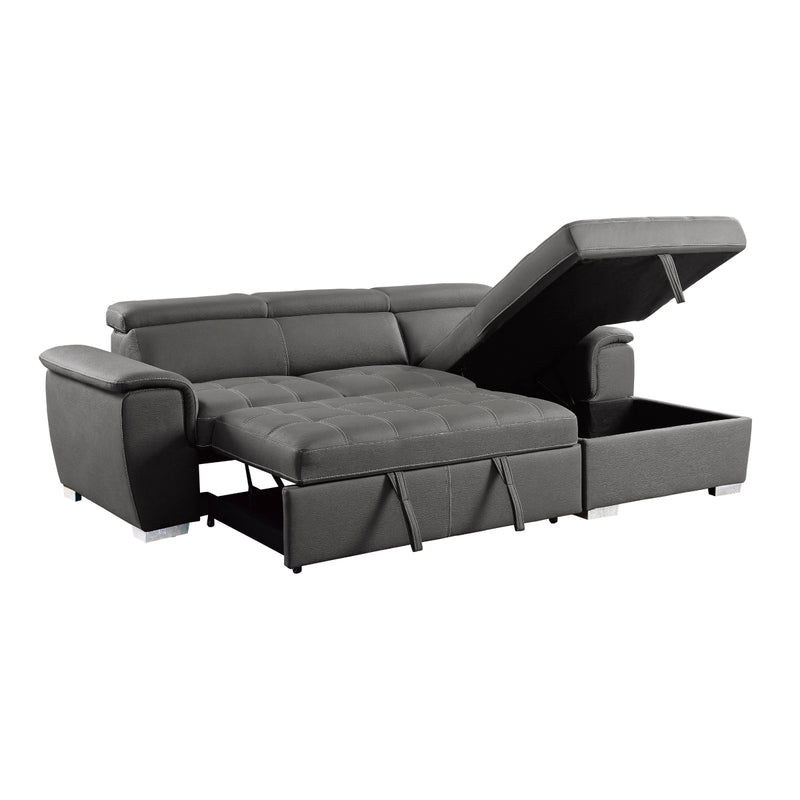 8228GY-2-Piece-Sectional-with-Adjustable-Headrests-5