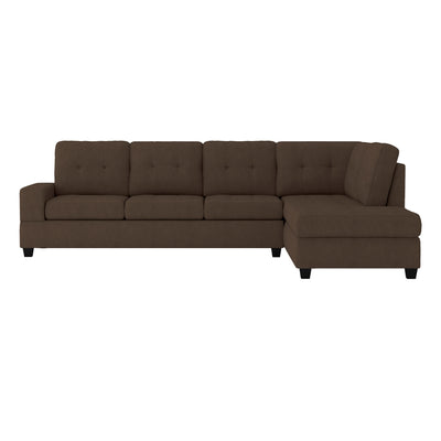 Affordable 2-Piece Reversible Sectional with Cup Holders in Canada-8