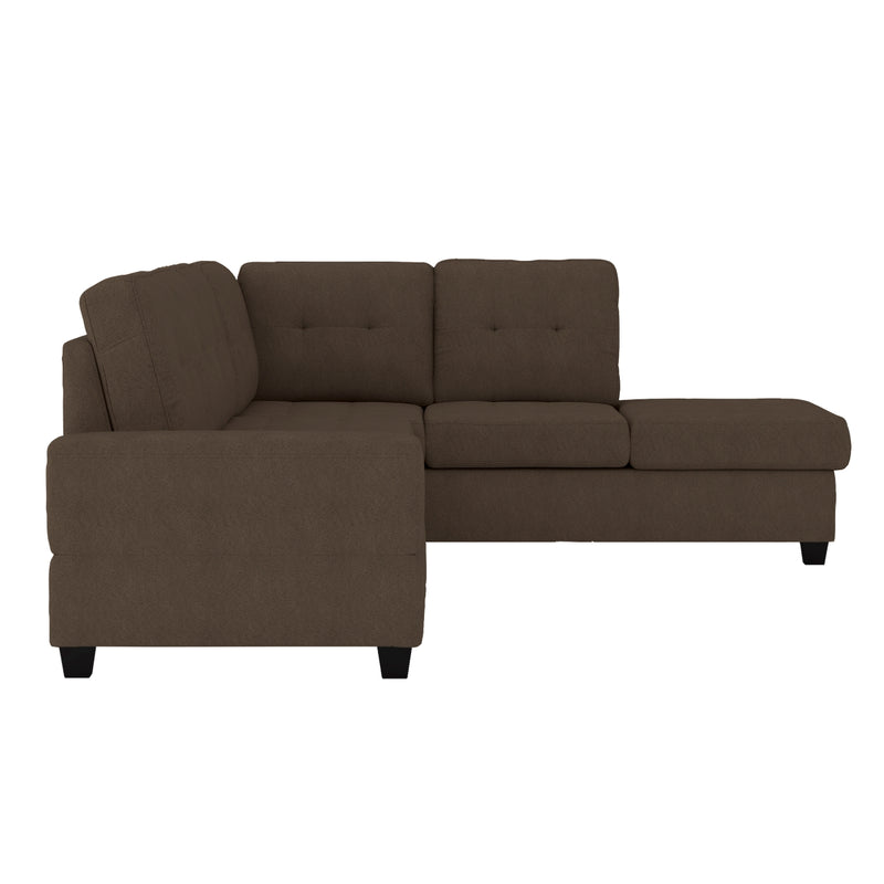 Affordable 2-Piece Reversible Sectional with Cup Holders in Canada-10