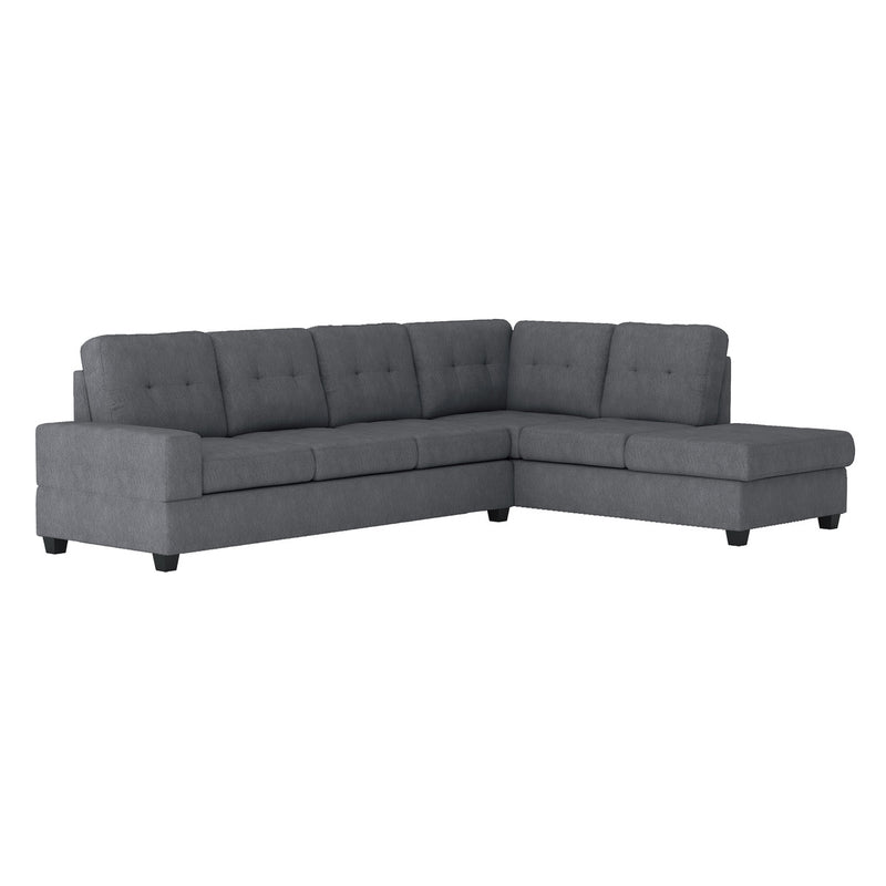 Affordable furniture in Canada - 2-Piece Reversible Sectional with Drop-Down Cup Holders-9