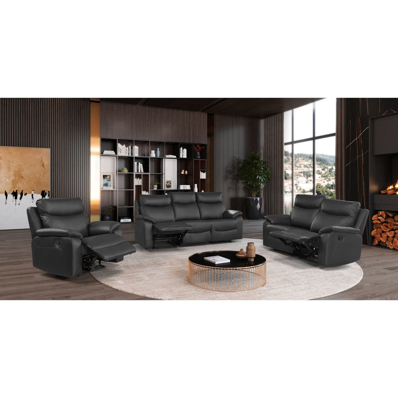 Affordable furniture in Canada - 99201BLK-1 Recliner-7