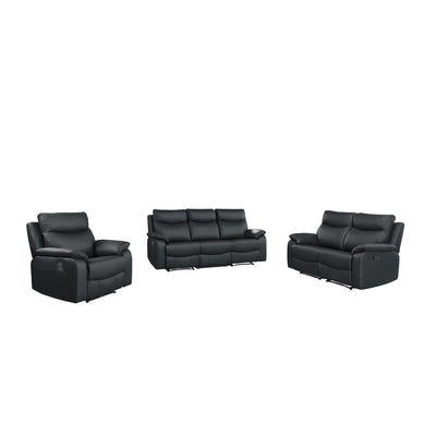 Affordable furniture in Canada: 3-piece Modular Reclining Sofa (99201BLK-3)-11