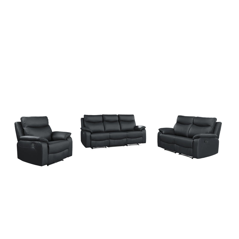 Affordable furniture in Canada: 2-piece Modular Reclining Loveseat, 99201BLK-2-11