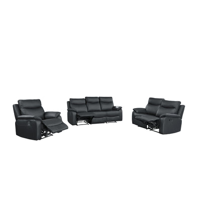 Affordable furniture in Canada: 2-piece Modular Reclining Loveseat, 99201BLK-2-12