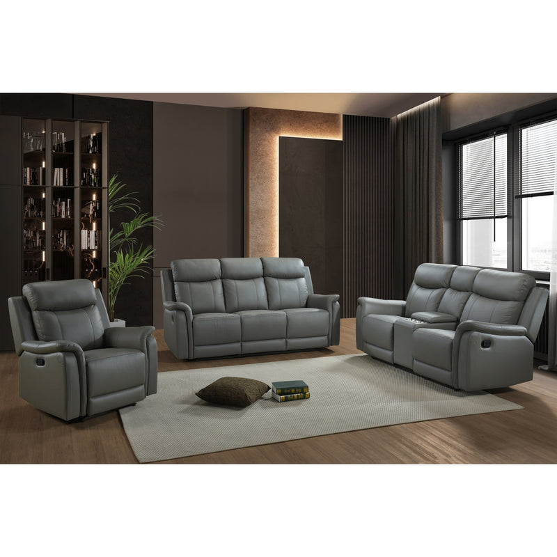 Affordable furniture in Canada: 99840N-GY-2C Reclining Loveseat with Console-6