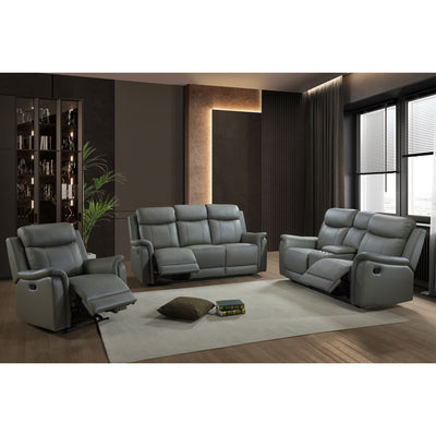 Affordable furniture in Canada: 99840N-GY-2C Reclining Loveseat with Console-7