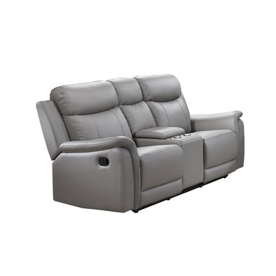 Affordable furniture in Canada: 99840N-LG-2C reclining loveseat with console.-8
