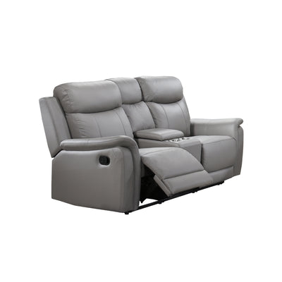 Affordable furniture in Canada: 99840N-LG-2C reclining loveseat with console.-9